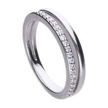 將圖片載入圖庫檢視器 Anello in argento e zirconi ricoperto di platino Diamonfire Brilliant