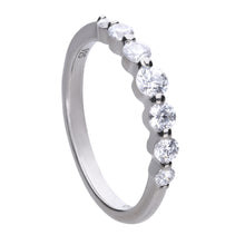 將圖片載入圖庫檢視器 Anello in argento e zirconi ricoperto di platino Diamonfire Brilliant