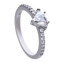 將圖片載入圖庫檢視器 Anello diamante in argento e zirconi ricoperto di platino Diamonfire Iconic