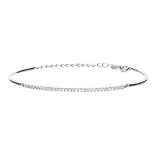 將圖片載入圖庫檢視器 Bracciale in argento e zirconi ricoperto di platino Diamonfire Brilliant