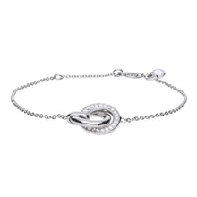 將圖片載入圖庫檢視器 Bracciale in argento e zirconi ricoperto di platino Diamonfire Brilliant