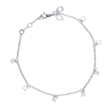 將圖片載入圖庫檢視器 Bracciale in argento e zirconi ricoperto di platino Diamonfire Brilliant