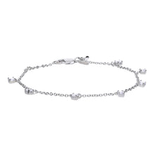 將圖片載入圖庫檢視器 Bracciale in argento e zirconi ricoperto di platino Diamonfire Brilliant