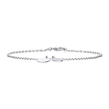 將圖片載入圖庫檢視器 Bracciale in argento e zirconi ricoperto di platino Diamonfire Brilliant