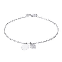 將圖片載入圖庫檢視器 Bracciale in argento e zirconi ricoperto di platino Diamonfire Brilliant