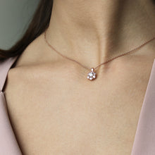 Charger l'image dans la galerie, Charm rosè fiore rosa in argento e zirconi ricoperto di platino Diamonfire Classic