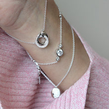 將圖片載入圖庫檢視器 Bracciale in argento e zirconi ricoperto di platino Diamonfire Brilliant