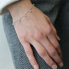 將圖片載入圖庫檢視器 Bracciale in argento e zirconi ricoperto di platino Diamonfire Brilliant