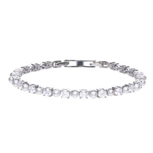 Carica l'immagine nel visualizzatore di Gallery, Bracciale tennis perle e zirconi
