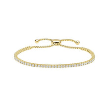 Lade das Bild in den Galerie-Viewer, bracciale tennis con chiusura aggiustabile
