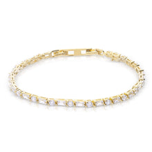 Lade das Bild in den Galerie-Viewer, bracciale tennis con pietre baguette alternate
