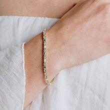 Lade das Bild in den Galerie-Viewer, bracciale tennis con pietre baguette alternate
