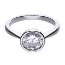 Lade das Bild in den Galerie-Viewer, Anello solitario punto luce 2,0 ct in argento e zirconi ricoperto di platino Diamonfire Classic
