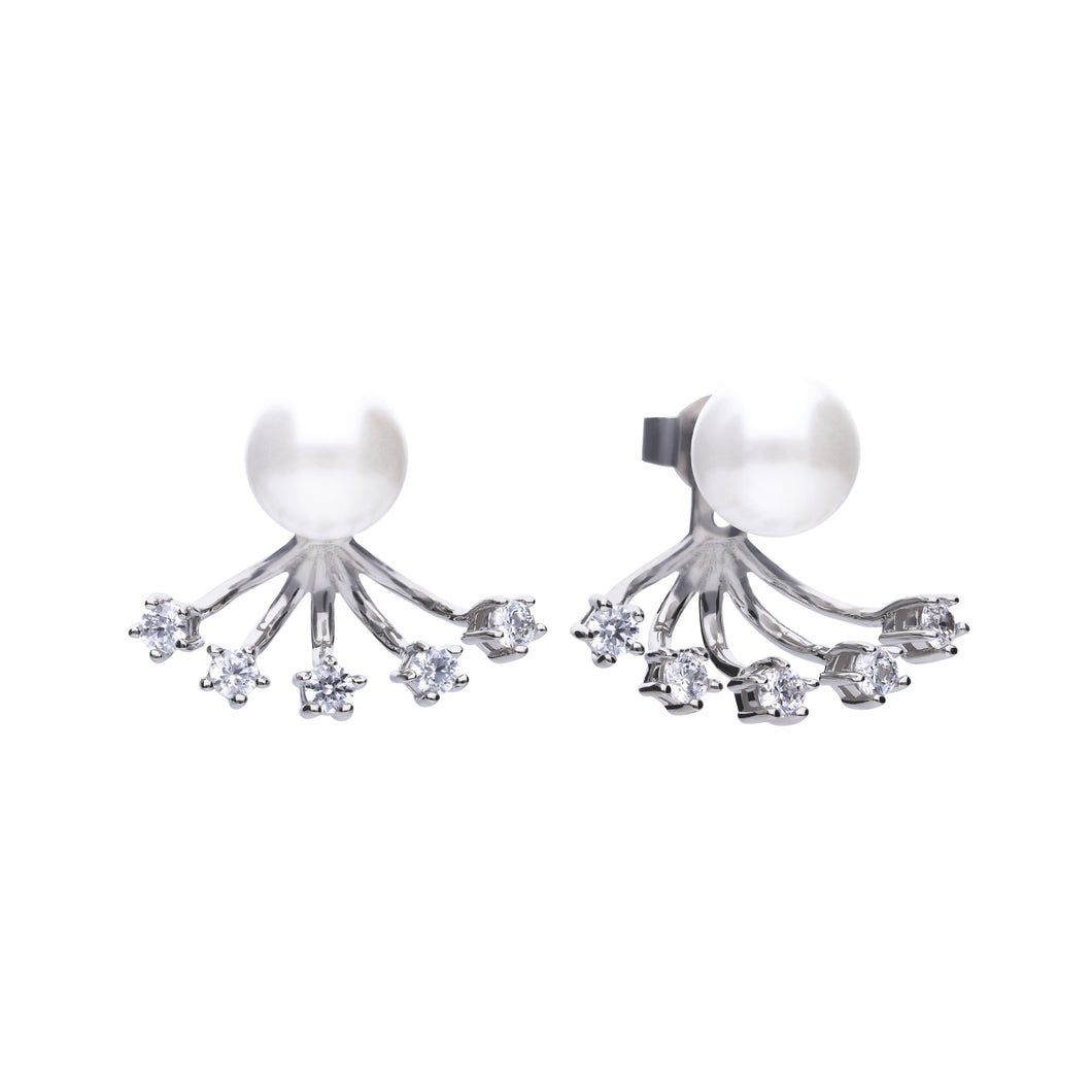 Orecchini Pearls con perle e zirconi