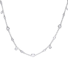 Charger l&#39;image dans la galerie, Collana in argento e zirconi ricoperta di platino Diamonfire Brilliant
