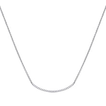 將圖片載入圖庫檢視器 Collana in argento e zirconi ricoperta di platino Diamonfire Brilliant
