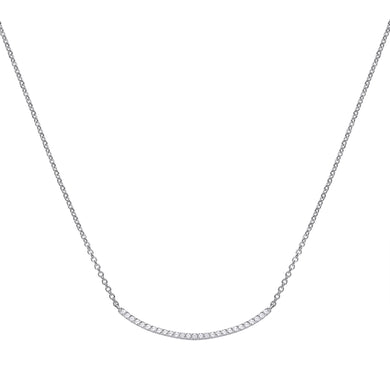 Collana in argento e zirconi ricoperta di platino Diamonfire Brilliant