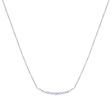 將圖片載入圖庫檢視器 Collana in argento e zirconi ricoperta di platino Diamonfire Brilliant
