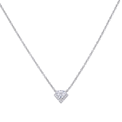 Collana diamante in argento e zirconi ricoperta di platino Diamonfire Iconic