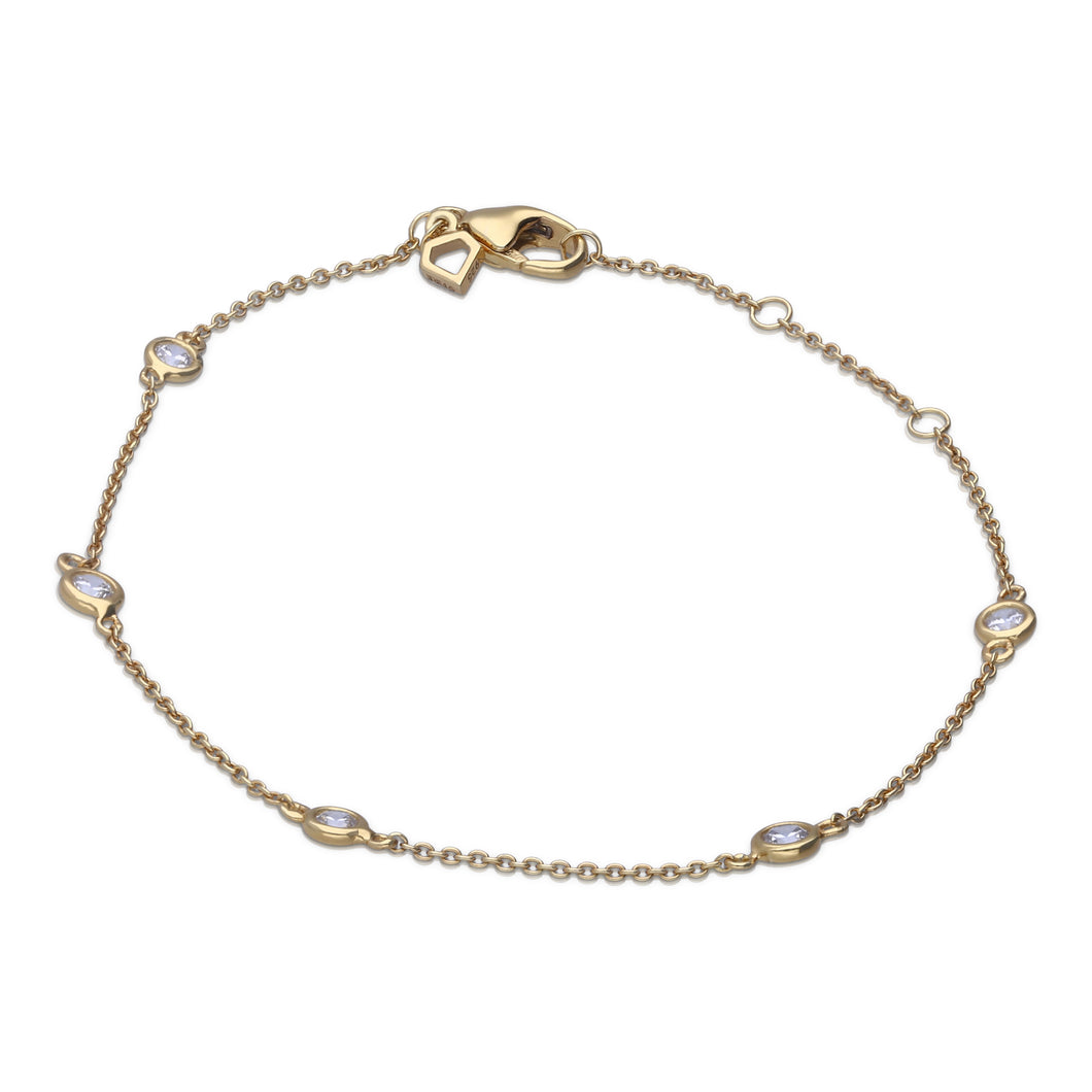 Bracciale Bridal Giallo Con Zirconi