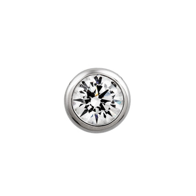 Charm punto luce 2,0 ct in argento e zirconi ricoperto di platino Diamonfire Classic