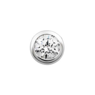 Charm punto luce 1,5 ct in argento e zirconi ricoperto di platino Diamonfire Classic