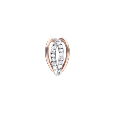 Charm rosè in argento e zirconi ricoperto di platino Diamonfire Two-Tone