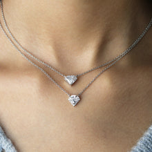 Load image into Gallery viewer, Collana diamante in argento e zirconi ricoperta di platino Diamonfire Iconic
